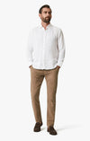 34 Heritage - Linen Chambray Shirt Bright White - LE CAPITAINE D'A BORD