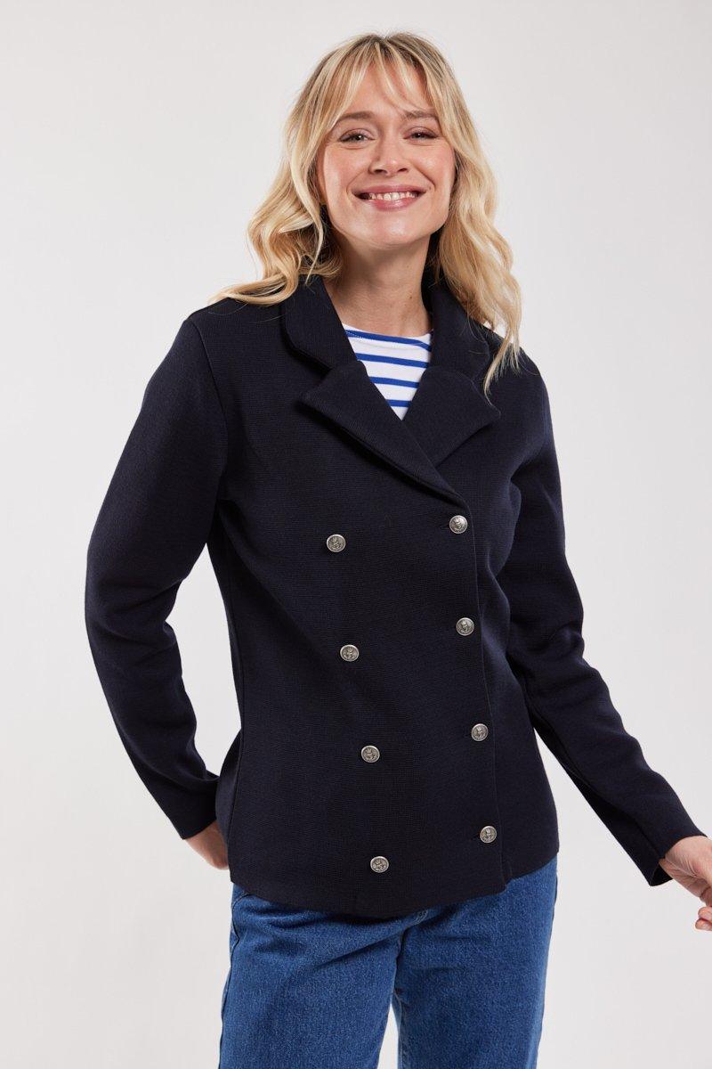 Navy double hot sale breasted peacoat