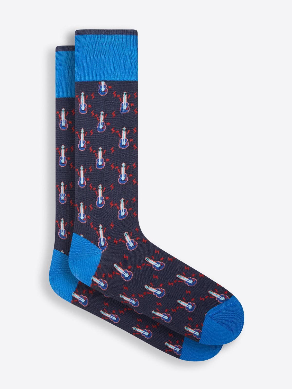 Bugatchi Guitars mercerized cotton socks – Le Capitaine D'a Bord