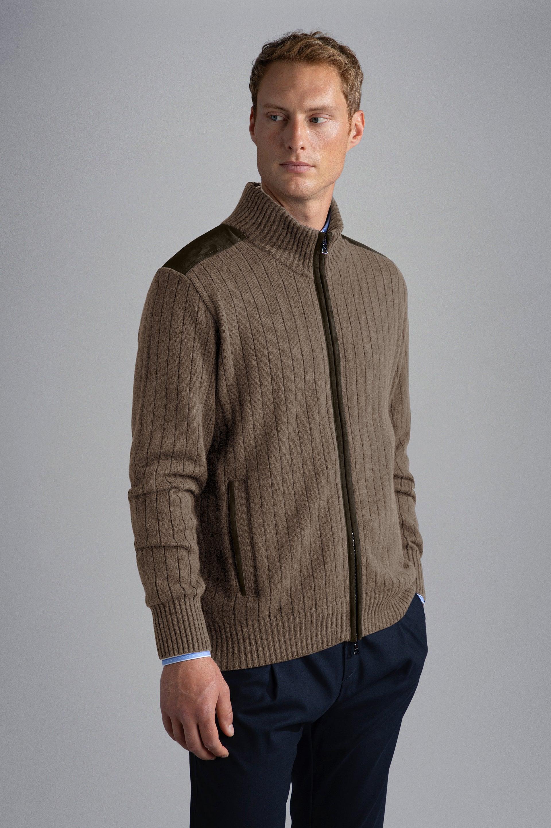 Paul & Shark - Wool and cashmere zip cardigan