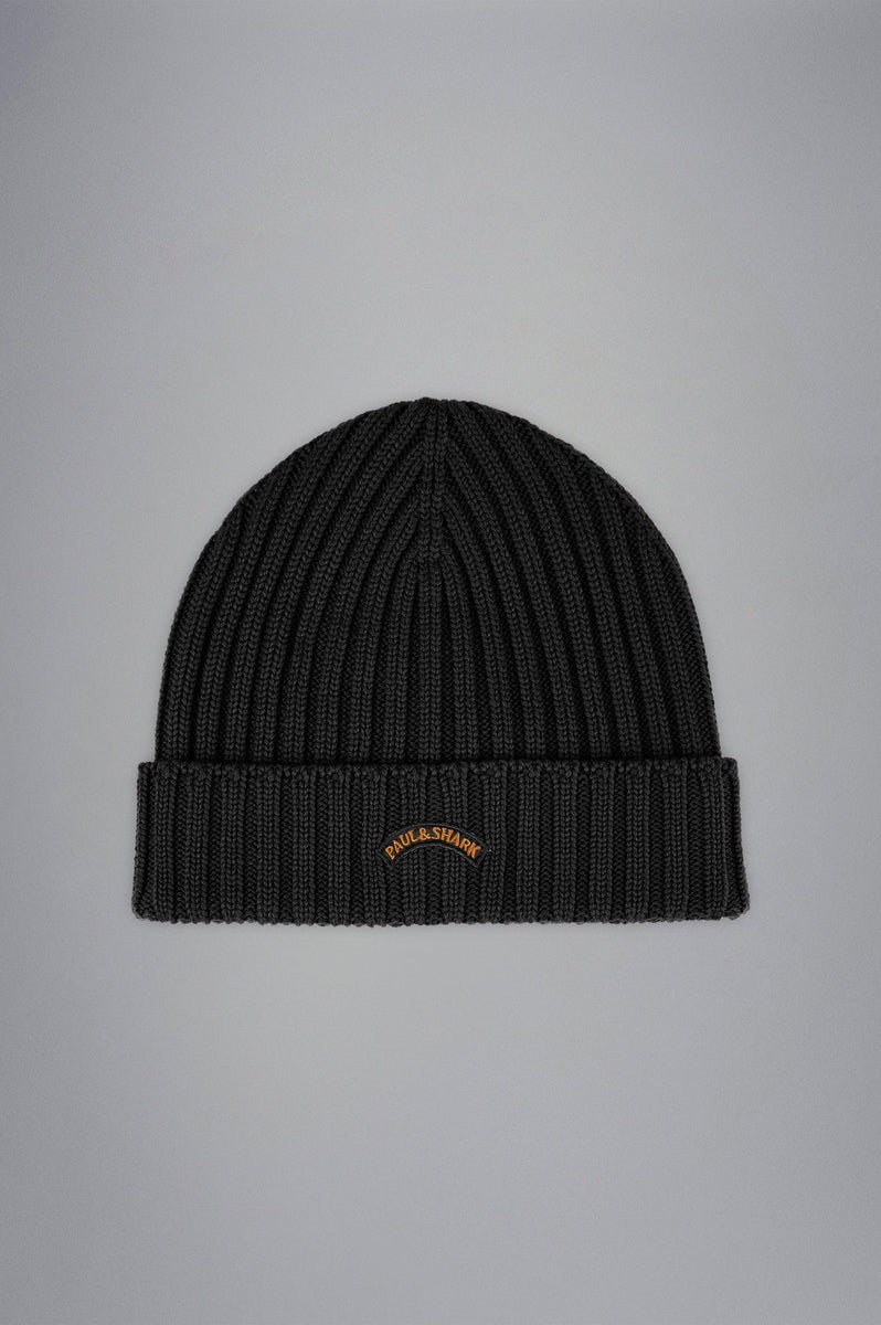 Paul Shark Wool knit beanie with badge – Le Capitaine D'a Bord