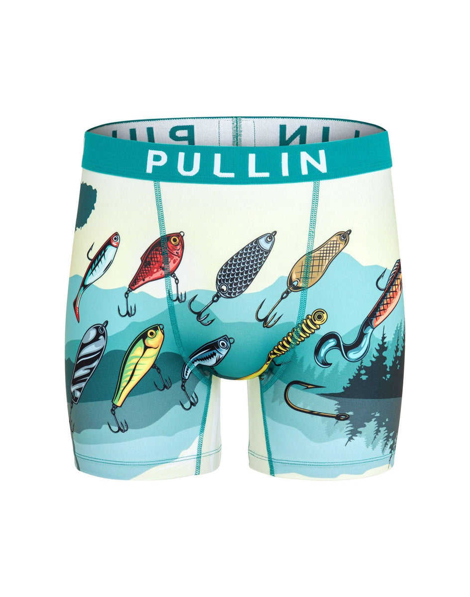 Pullin Fashion 2 Boxer Uomo In Cotone - Taglio Lungo A Metà Coscia - Massimo Comfort - Colore Nero