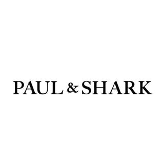 Paul & Shark logo with shark outline, black text on white background