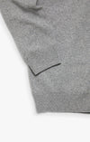 34 Heritage - Cashmere Zip Neck Sweater - Gray Melange