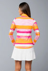 Ibkül - Amy Print Long Sleeve Mock Neck Top – 10088