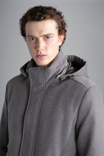 Paul & Shark - Manteau de cachemire Loro Piana Green Storm System©