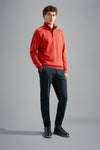 Paul & Shark - Wool zip-neck sweater with Typhoon Platinum appliqués