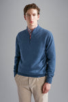 Paul & Shark - RE-WOOL wool zip-neck sweater