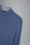 Paul & Shark - RE-WOOL wool zip-neck sweater