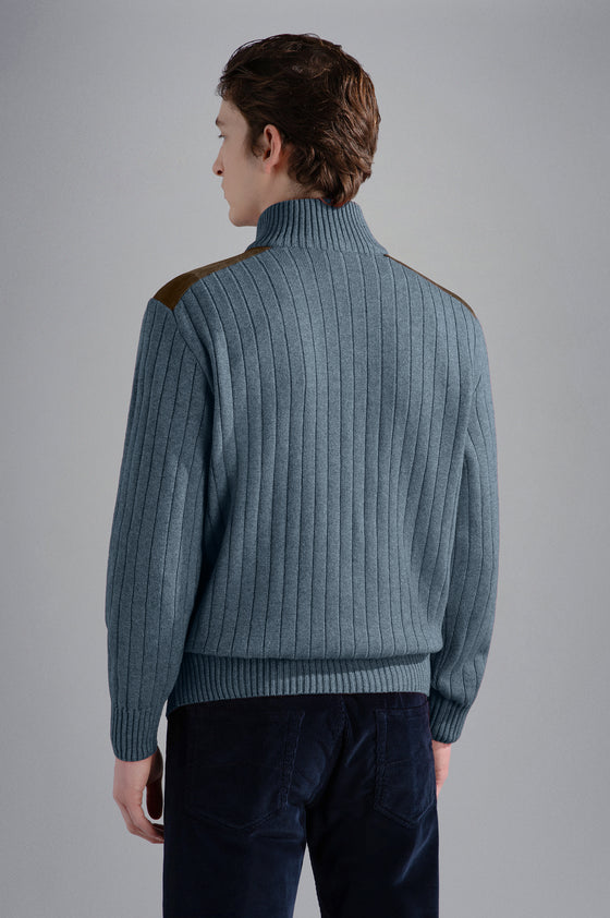 Paul & Shark - Wool and cashmere zip-neck sweater