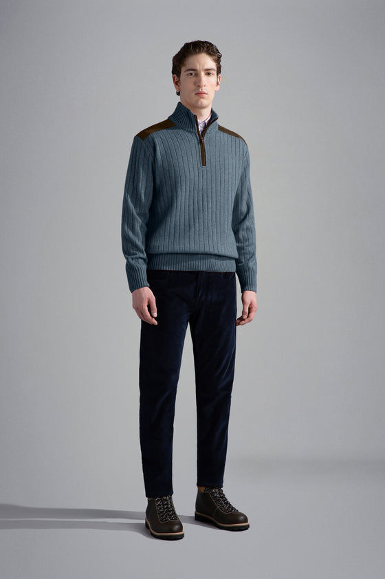 Paul & Shark - Wool and cashmere zip-neck sweater