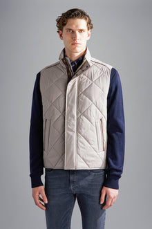  Paul & Shark - Save The Sea Quilted Gilet with Alcantara