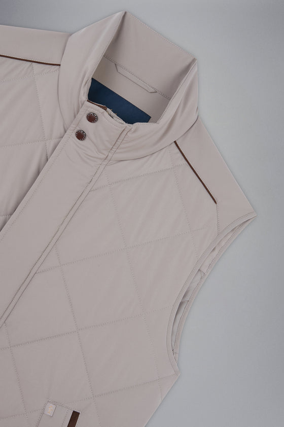 Paul & Shark - Save The Sea Quilted Gilet with Alcantara