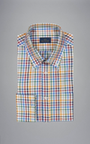 Paul & Shark - Long-sleeved checked cotton twill shirt