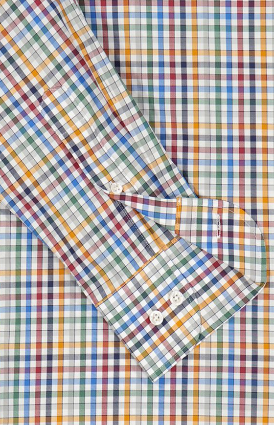 Paul & Shark - Long-sleeved checked cotton twill shirt