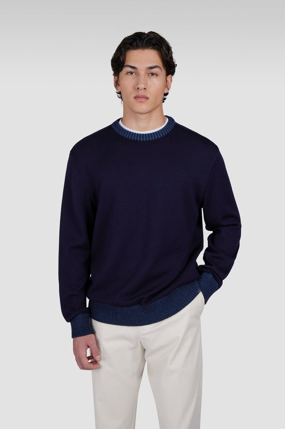 Paul & Shark - Soft Cool Touch wool crew neck sweater