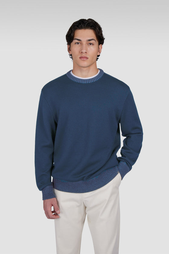 Paul & Shark - Soft Cool Touch wool crew neck sweater