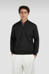 Paul & Shark - Chandail col zip de laine avec Alcantara®