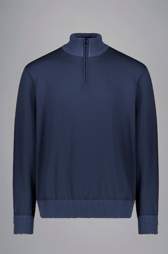 Paul & Shark - Soft Cool Touch wool zip collar sweater