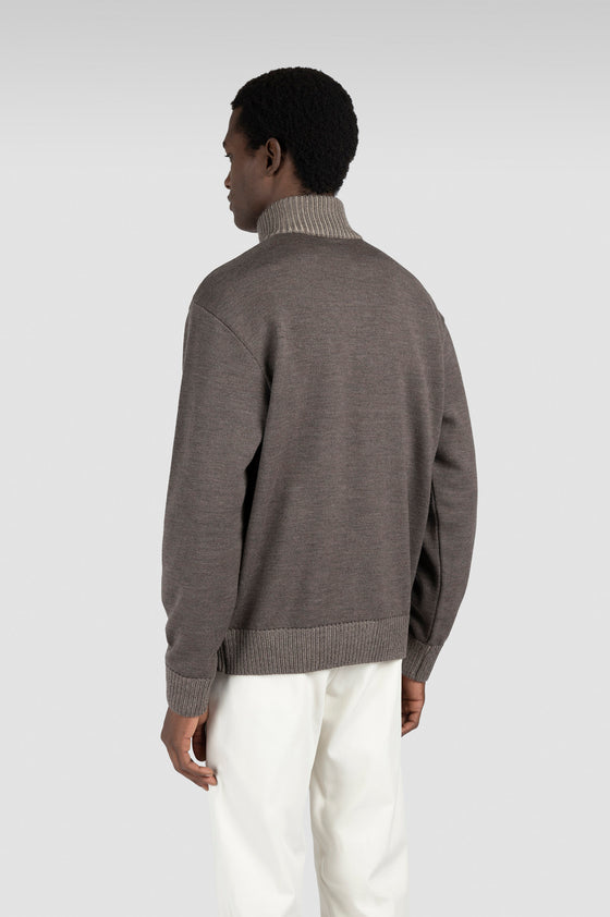 Paul & Shark - Soft Cool Touch wool zip collar sweater