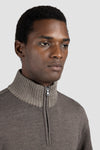 Paul & Shark - Soft Cool Touch wool zip collar sweater
