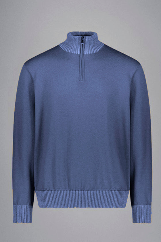 Paul & Shark - Soft Cool Touch wool zip collar sweater