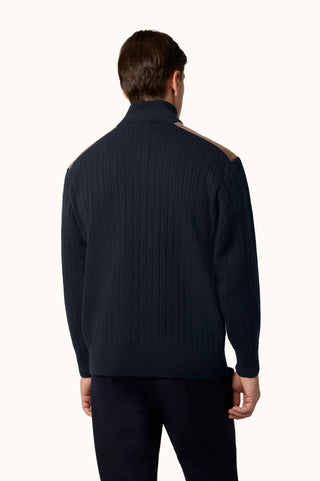 Paul & Shark - Wool and cashmere zip-neck sweater