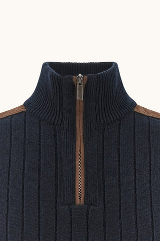 Paul & Shark - Wool and cashmere zip-neck sweater