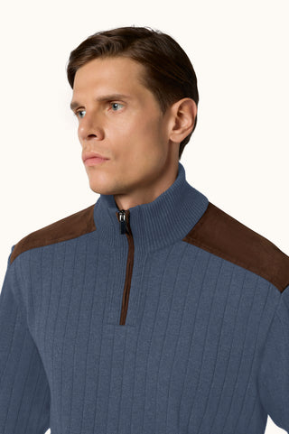 Paul & Shark - Wool and cashmere zip-neck sweater