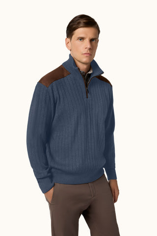 Paul & Shark - Wool and cashmere zip-neck sweater