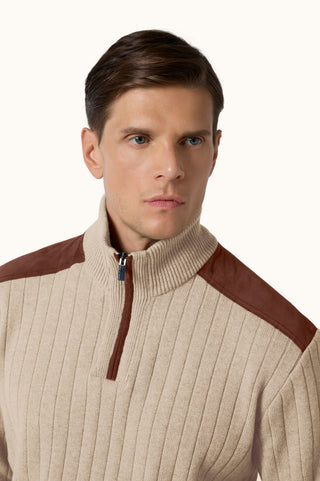 Paul & Shark - Wool and cashmere zip-neck sweater