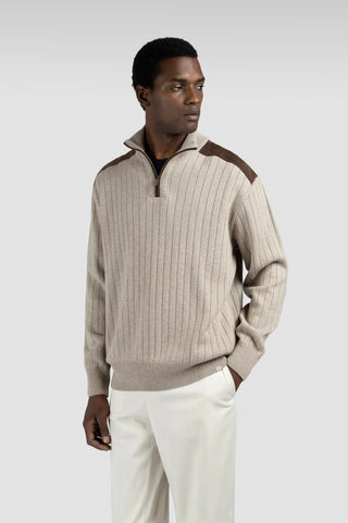 Paul & Shark - Wool and cashmere zip-neck sweater
