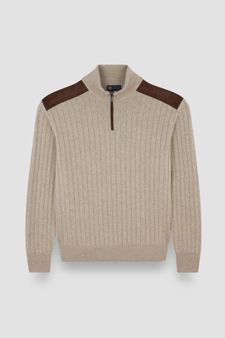 Paul & Shark - Wool and cashmere zip-neck sweater