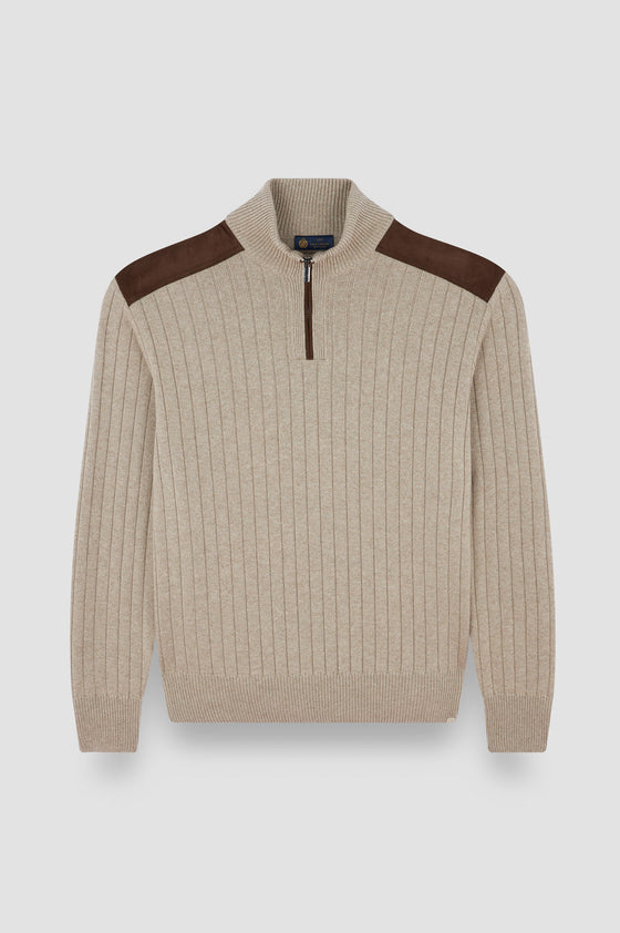 Paul & Shark - Wool and cashmere zip-neck sweater