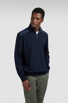  Paul & Shark - Typhoon Platinum wool zip collar sweater