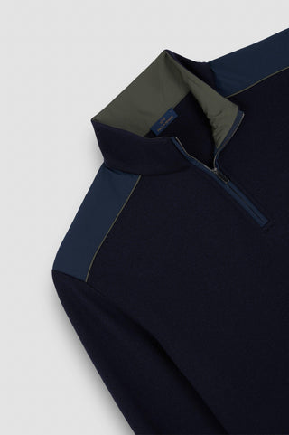 Paul & Shark - Chandail col zip de laine Typhoon Platinum