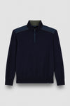 Paul & Shark - Typhoon Platinum wool zip collar sweater