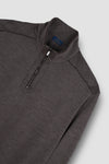 Paul & Shark - Wool zip collar sweater with Loro Piana Rain System© appliqués