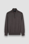 Paul & Shark - Wool zip collar sweater with Loro Piana Rain System© appliqués