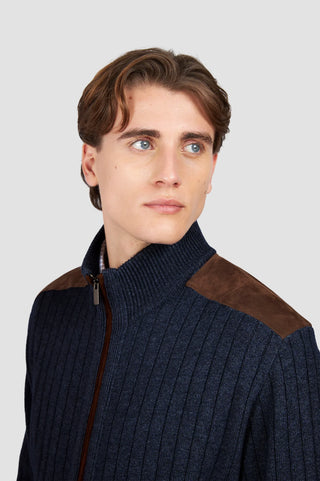 Paul & Shark - Wool and cashmere zip cardigan