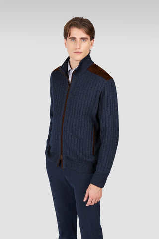 Paul & Shark - Wool and cashmere zip cardigan