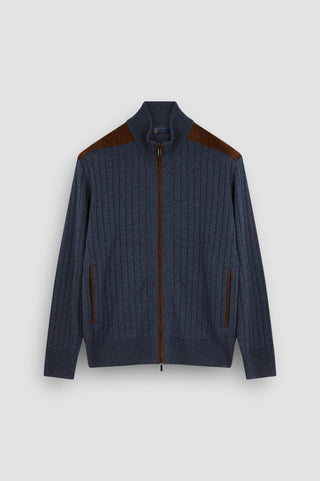Paul & Shark - Wool and cashmere zip cardigan