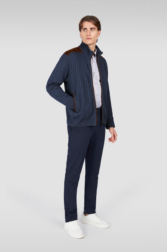 Paul & Shark - Cardigan zip de laine et cachemire