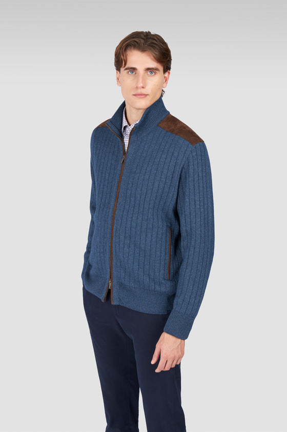 Paul & Shark - Cardigan zip de laine et cachemire