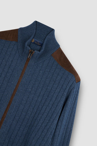 Paul & Shark - Wool and cashmere zip cardigan