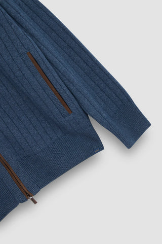 Paul & Shark - Wool and cashmere zip cardigan