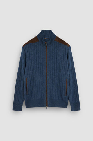 Paul & Shark - Wool and cashmere zip cardigan