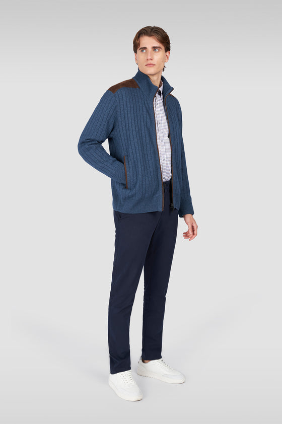 Paul & Shark - Cardigan zip de laine et cachemire