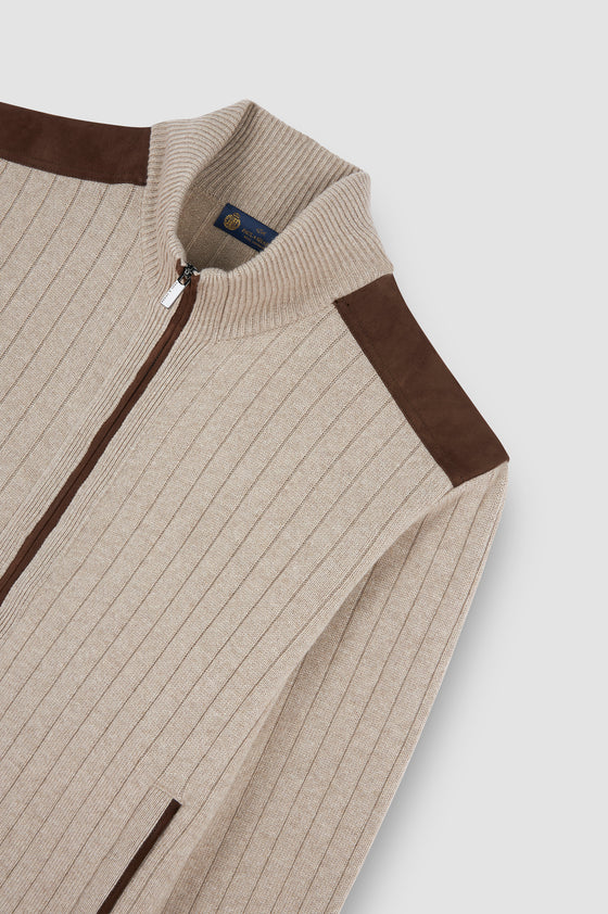 Paul & Shark - Cardigan zip de laine et cachemire