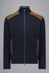 Paul & Shark - Wool cardigan with corded velvet appliqués